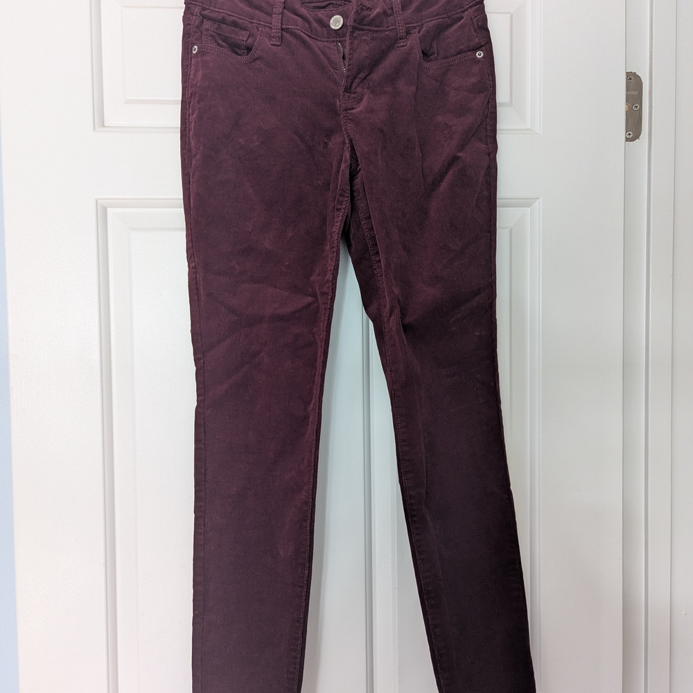 Old Navy Women's Dark Purple Corduroy Pants